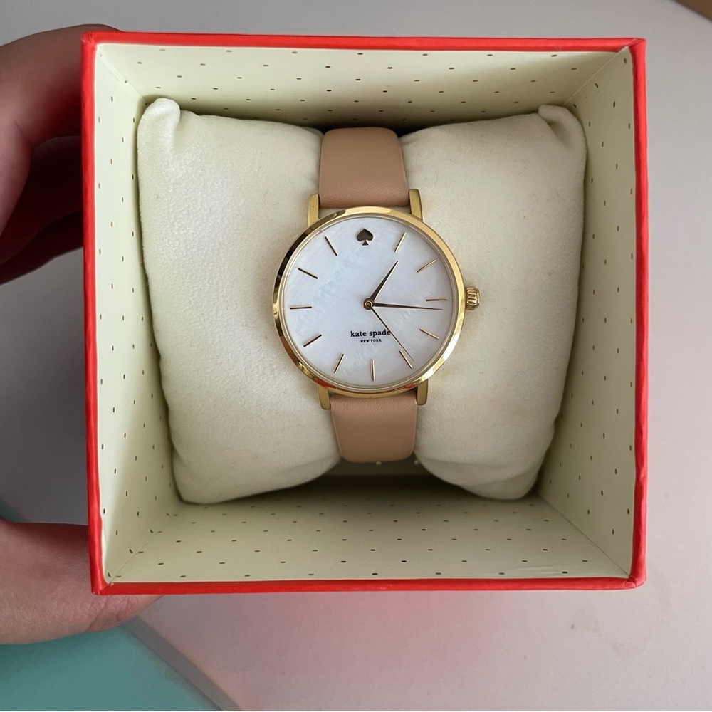 Kate Spade Gold Watch with Light Pink Strap